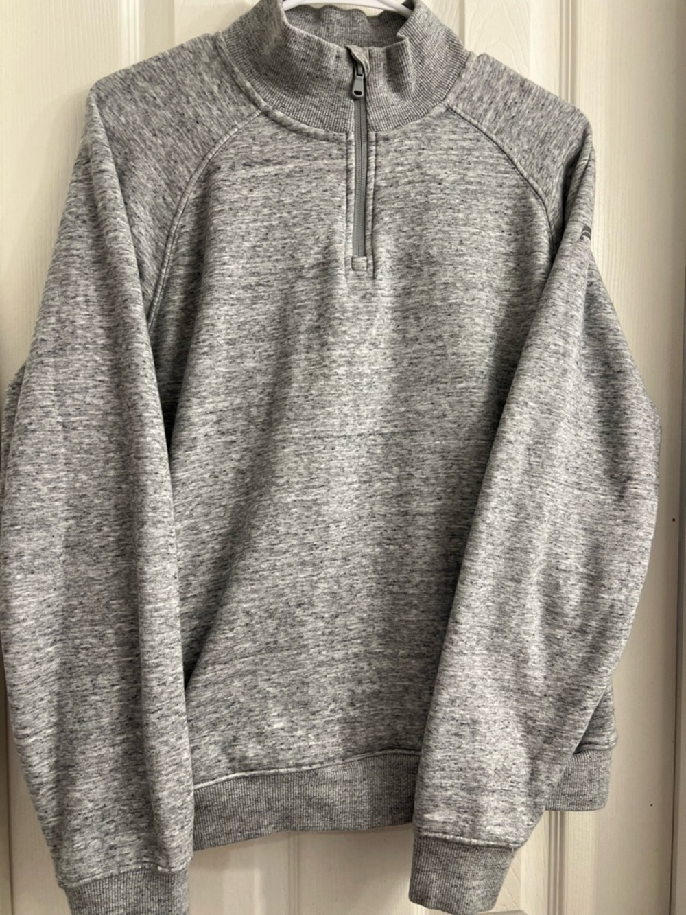 Fabletics Gray Ribbed Collar Pullover - Picture 3 of 8